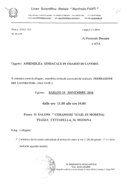 leggi tutto - Liceo Scientifico Manfredo Fanti