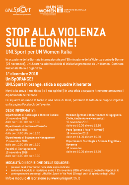 "Stop alla violenza sulle donne!"