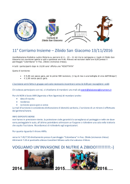 11° Corriamo Insieme – Zibido San Giacomo 13/11/2016