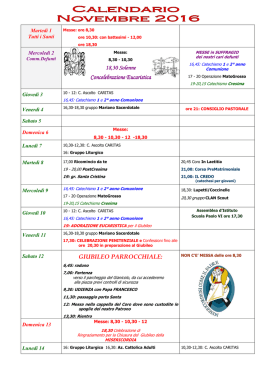 Scarica il pdf - Parrocchia San Giovanni Crisostomo