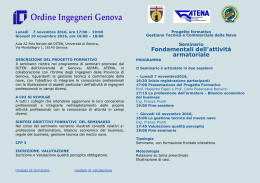 Programma - Ordine Ingegneri Provincia di Genova