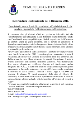 Referendum Costituzionale del 4 Dicembre 2016