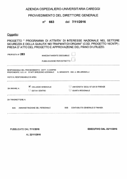 progetto - Azienda Ospedaliero
