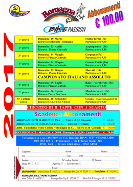 calendario - Romagna MTB