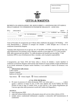 domanda bonus idrico - Corriere Alto Milanese