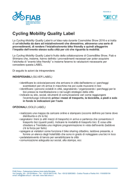 Cycling Mobility Quality Label