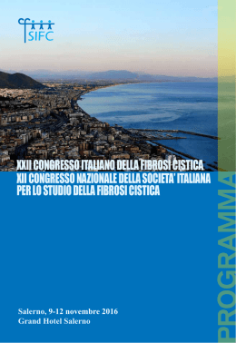 Programma - Società Italiana per lo studio della fibrosi cistica