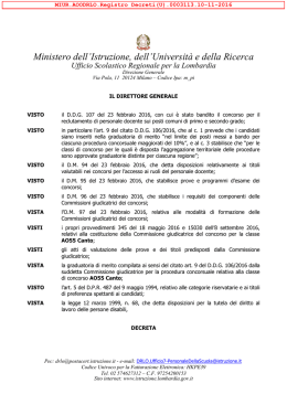 Canto A55 decreto graduatoria Emilia Romagna