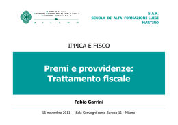 Trattamento fiscale a cura di Fabio Garrini