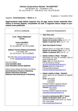 Open Day Scuole Superiori 2