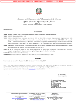 decreto 6032 tar lazio-signed - Ufficio Scolastico Provinciale