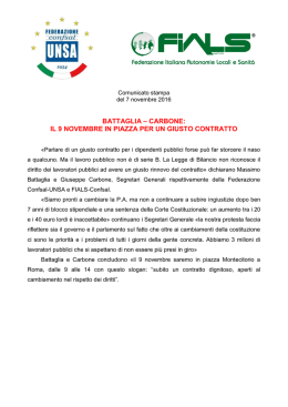 fials unsa 7-11-2016 - Federazione Confsal-UNSA