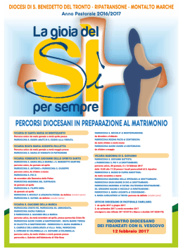 Percorsi fidanzati 2016-2017 - Diocesi di S. Benedetto del Tronto