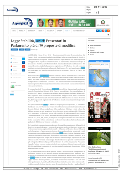 Legge Stabilit&agrave;, Anief: Presentati in Parlamento pi&ugrave; di 70 proposte di