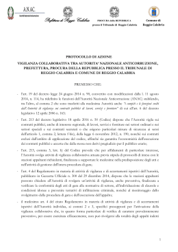 Prefettura di Reggio Calabria PROCURA della REPUBBLICA