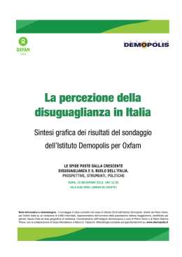sondaggio - Oxfam Italia