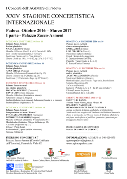 Locandina XXIV Stagione 2016-2017 I