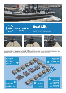 Piattaforma per Imbarcazioni : Boat lift
