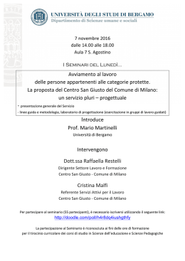 martinelli san giusto - Bergamo - Università degli Studi di Bergamo