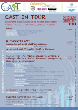 CAST in TOUR - Potenza