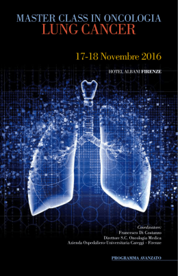 lung cancer - Planning Congressi