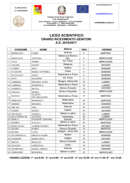 Liceo scientifico - G.B. Impallomeni
