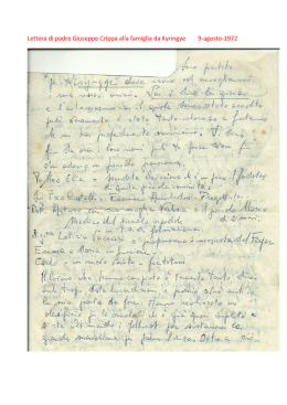 Lettera di padre Giuseppe Crippa alla famiglia da Kyringye 9
