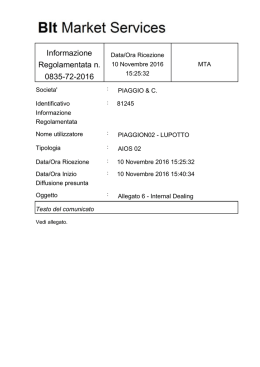 Informazione Regolamentata n. 0835-72-2016