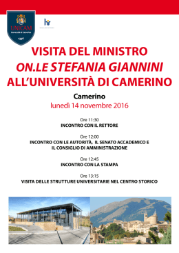 on.lestefania giannini - Università di Camerino