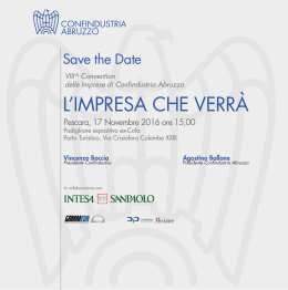 Save the date - Confindustria Chieti Pescara
