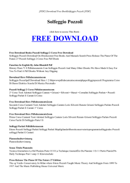 free book solfeggio pozzoli