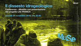 Manifesto evento "Il dissesto idrogeologico"