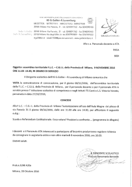 leggi tutto - Istituto di Istruzione Secondaria Superiore G. GALILEI