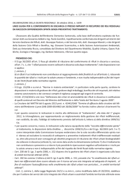 Dgr 1639/2016:Linee guida per il conferimento in