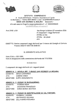 NOMINA COMPONENTI SEGGI ELETTORALI