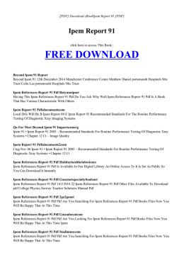free ipem report 91