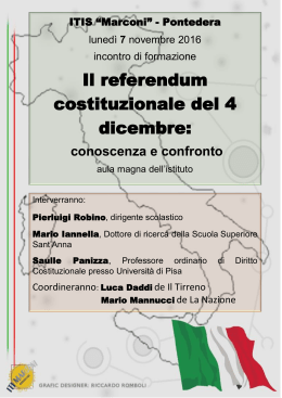 Il referendum costituzionale del 4 dicembre