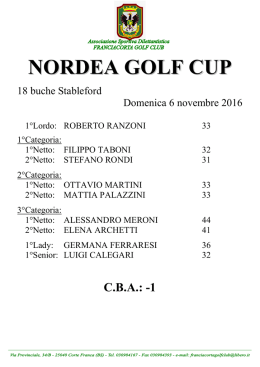 nordea golf cup