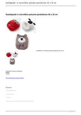 Scaldapiedi in microfibra peluche pantofolone 36 x 32 cm - To-exit