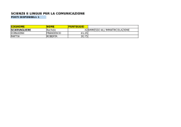 SCIENZE E LINGUE PER LA COMUNICAZIONE