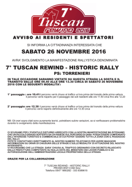Torrenieri - Tuscan Rewind 2016