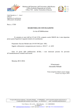 avviso-saccone-michele - Ufficio VIII