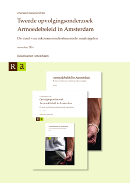 Tweede opvolgingsonderzoek Armoedebeleid in Amsterdam
