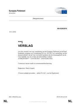 NL NL ***I VERSLAG