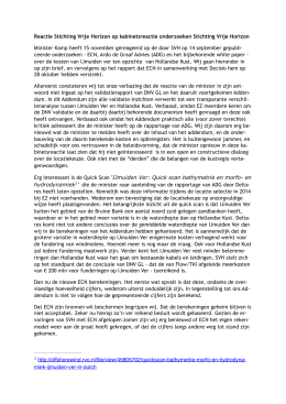 20161116 Reactie Stichting Vrije Horizon op kabinetsreactie