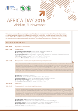 africa day 2016 - European Investment Bank
