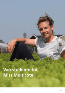 Van studente tot Miss Multicote