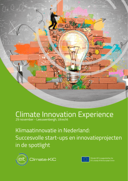 Climate Innovation Experience - Climate-KIC