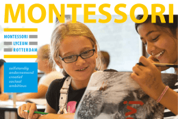 Brochure groep 8 - Montessori Lyceum Rotterdam