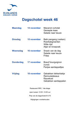 Dagschotel week 46